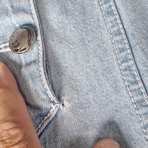 BeBo Jeans Denim Jumpsuit Shorts, Romper Vintage - Picture 9 of 9